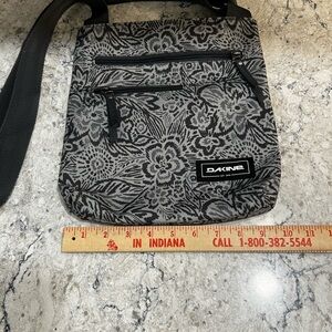 Dakine Black and Gray Floral Shoulder Bag